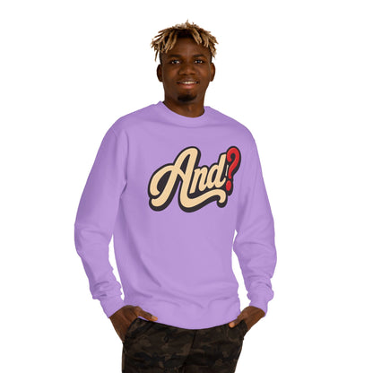 And? Retro Script Crewneck Sweatshirt