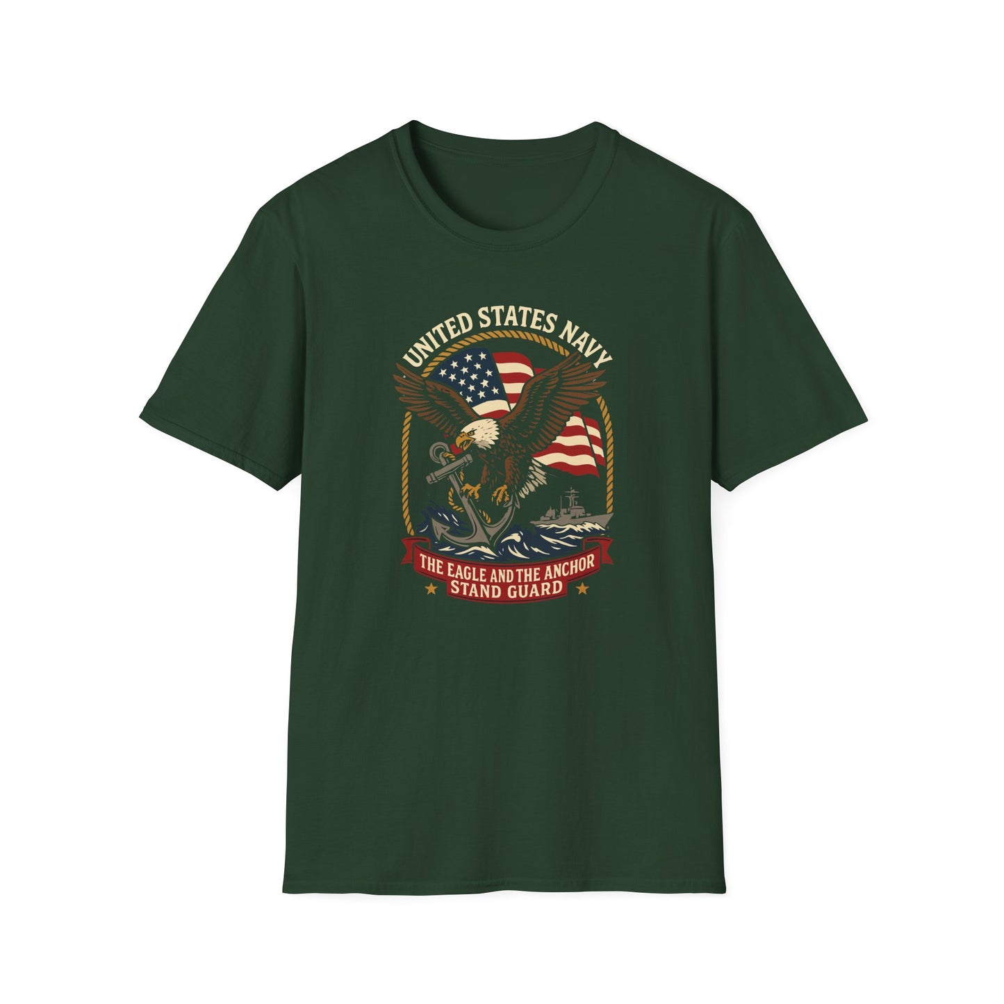 United States Navy The Eagle and the Anchor Stand Guard T-Shirt