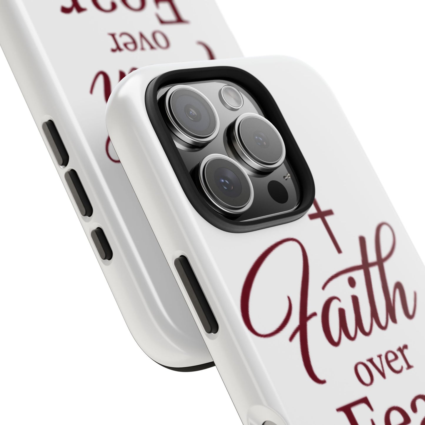 Faith Over Fear Tough Phone Case — Christian Inspirational Protective Phone Cover