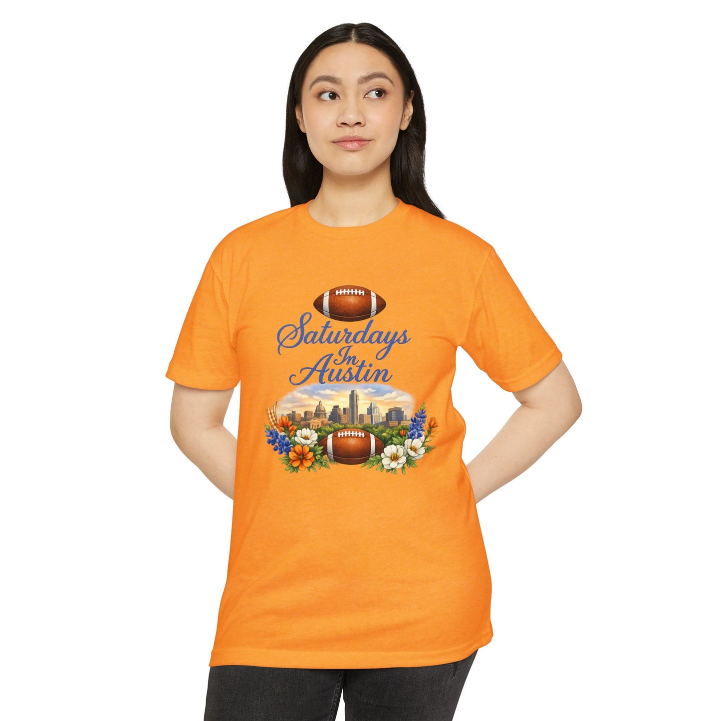 Saturdays in Austin Football Tee
