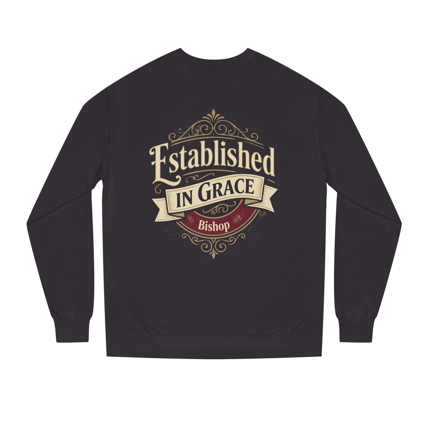 Established in Grace Sweatshirt — 'Established in Grace' Vintage Faith Crewneck