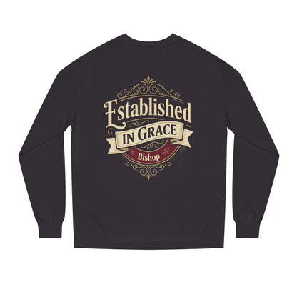 Established in Grace Sweatshirt — 'Established in Grace' Vintage Faith Crewneck