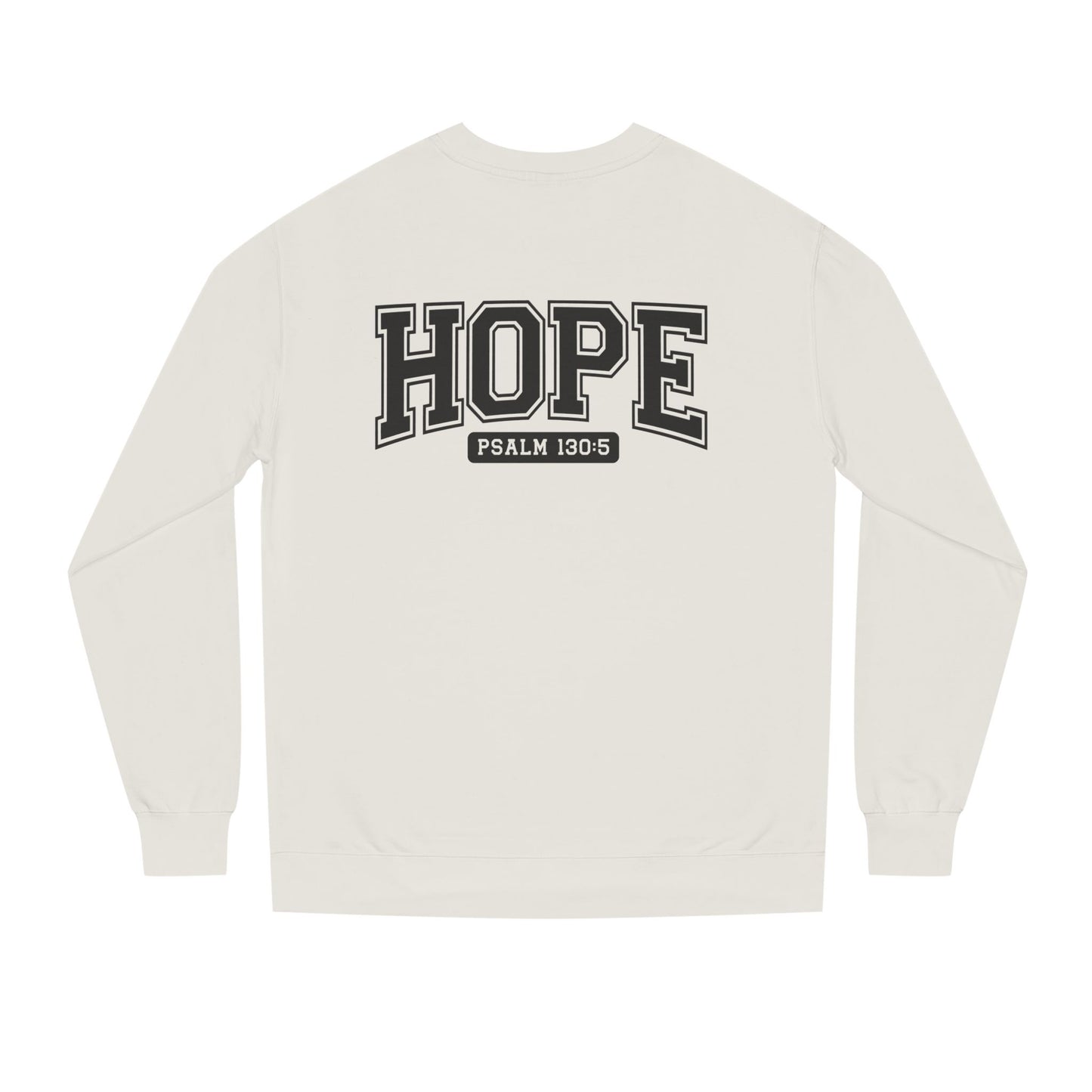 Hope Sweatshirt – 'Psalm 130:5' Inspirational Christian Crewneck