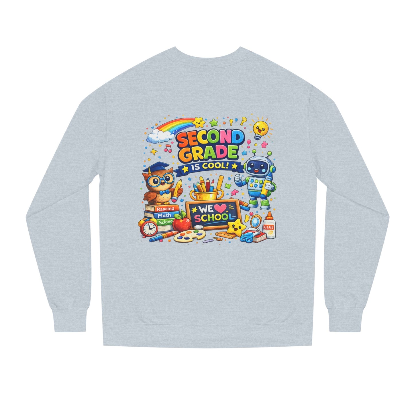 Second Grade Is Cool Sweatshirt – Cute School Kids Crewneck