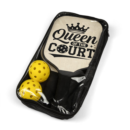 Queen of the Court Pickleball Paddle Set — Women’s Pickleball Kit with Crown Design