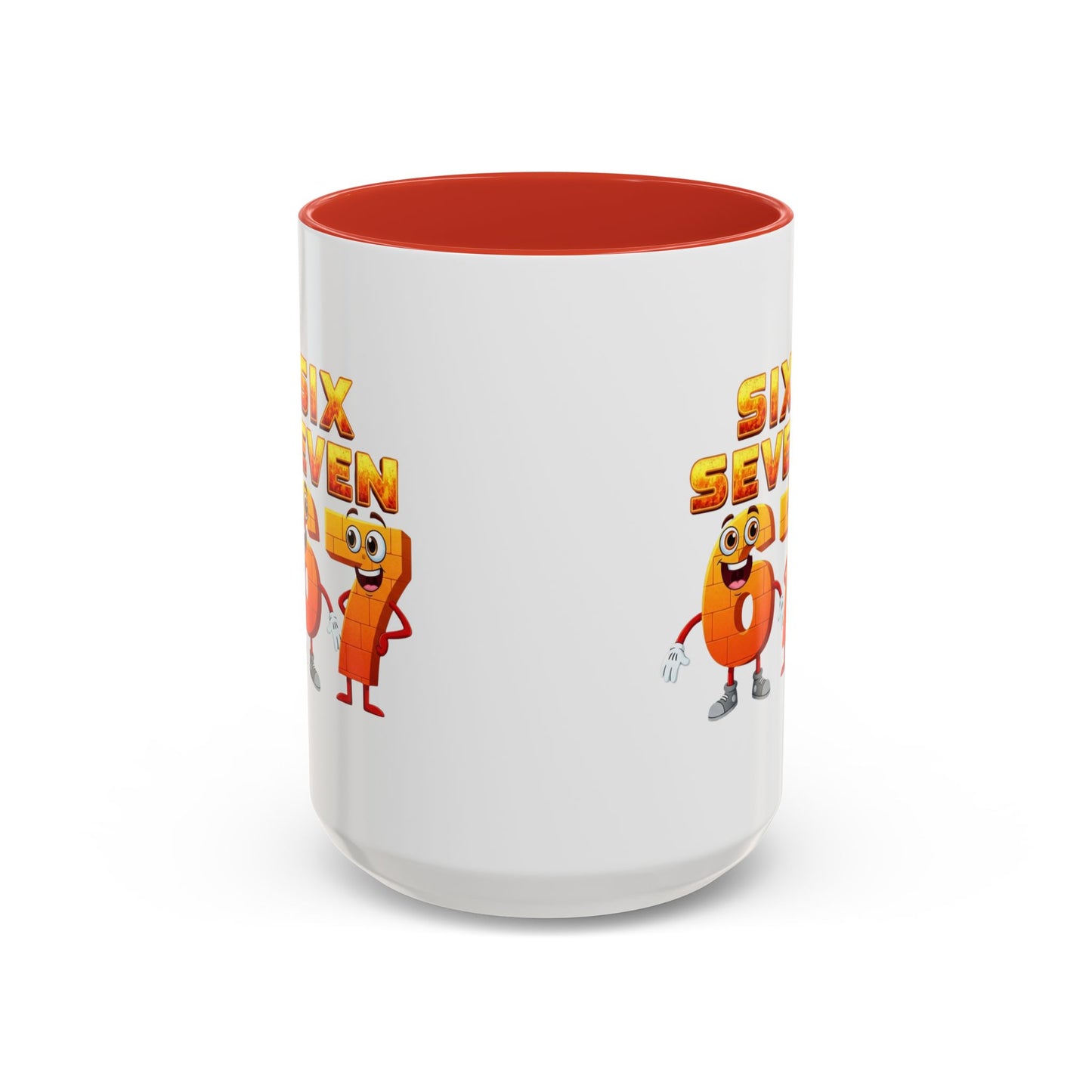 Six Seven Cartoon Number Coffee Mug - Fun Math Teacher Gift (11/15oz)