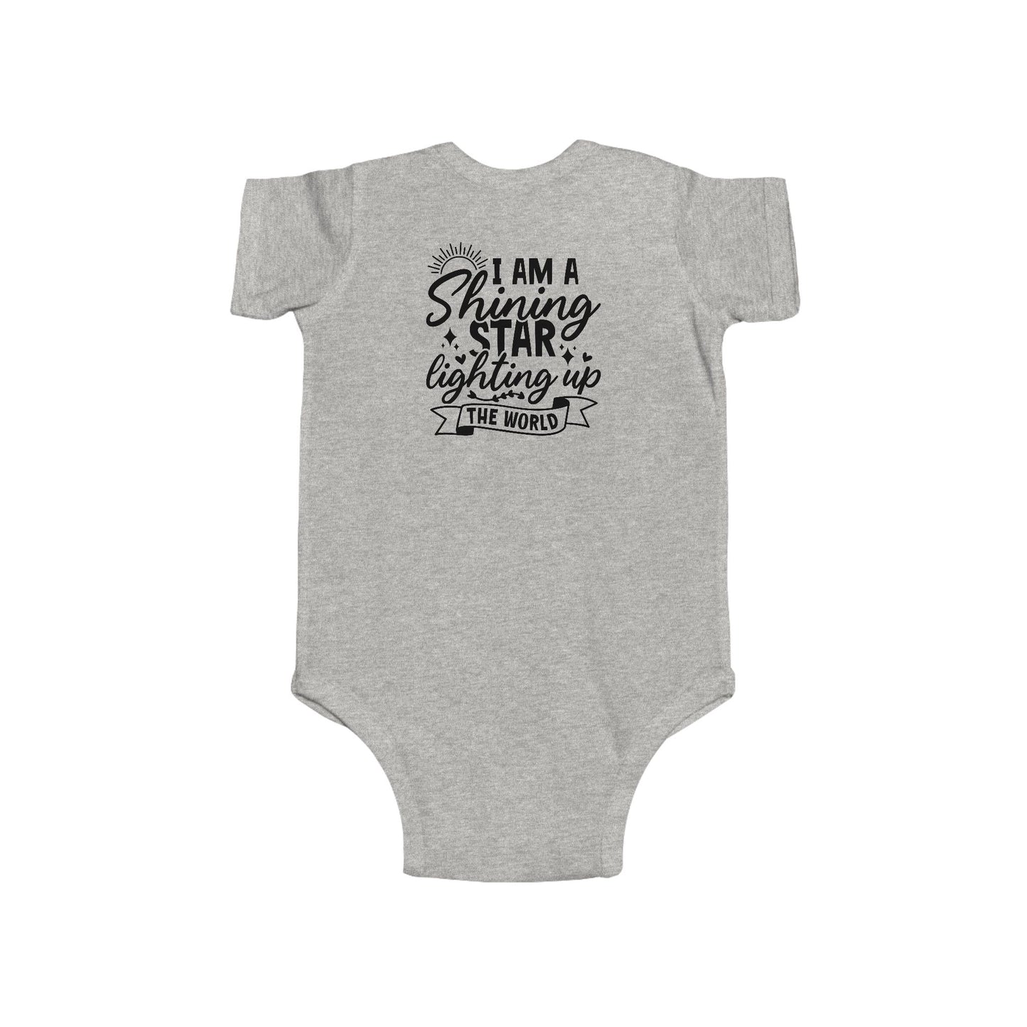 Baby Bodysuit — "I Am a Shining Star Lighting Up the World" Infant Onesie
