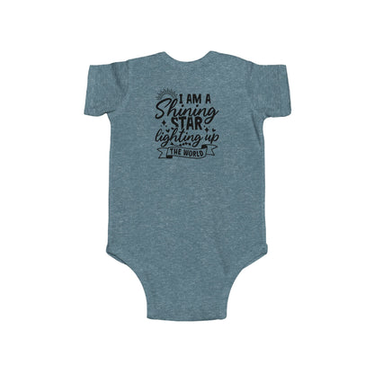 Baby Bodysuit — "I Am a Shining Star Lighting Up the World" Infant Onesie