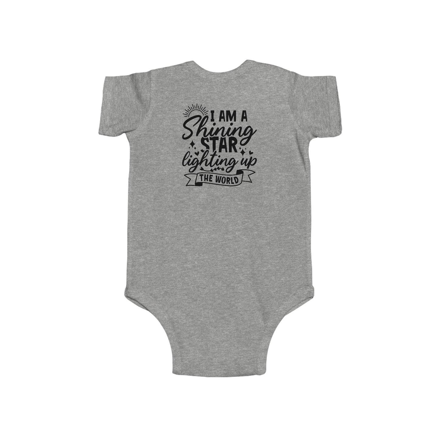 Baby Bodysuit — "I Am a Shining Star Lighting Up the World" Infant Onesie