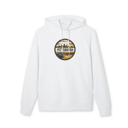 Pittsburgh Skyline Hoodie — Retro River City Logo