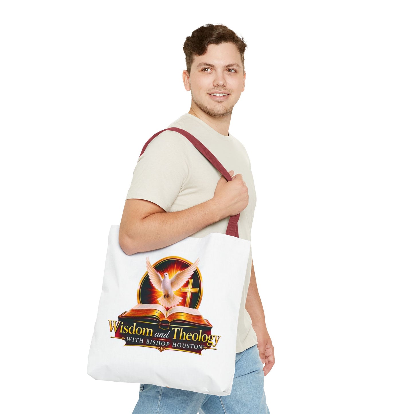 Christian Wisdom & Theology Tote Bag — 'Wisdom and Theology with Bishop Houston' Inspirational Faith Tote