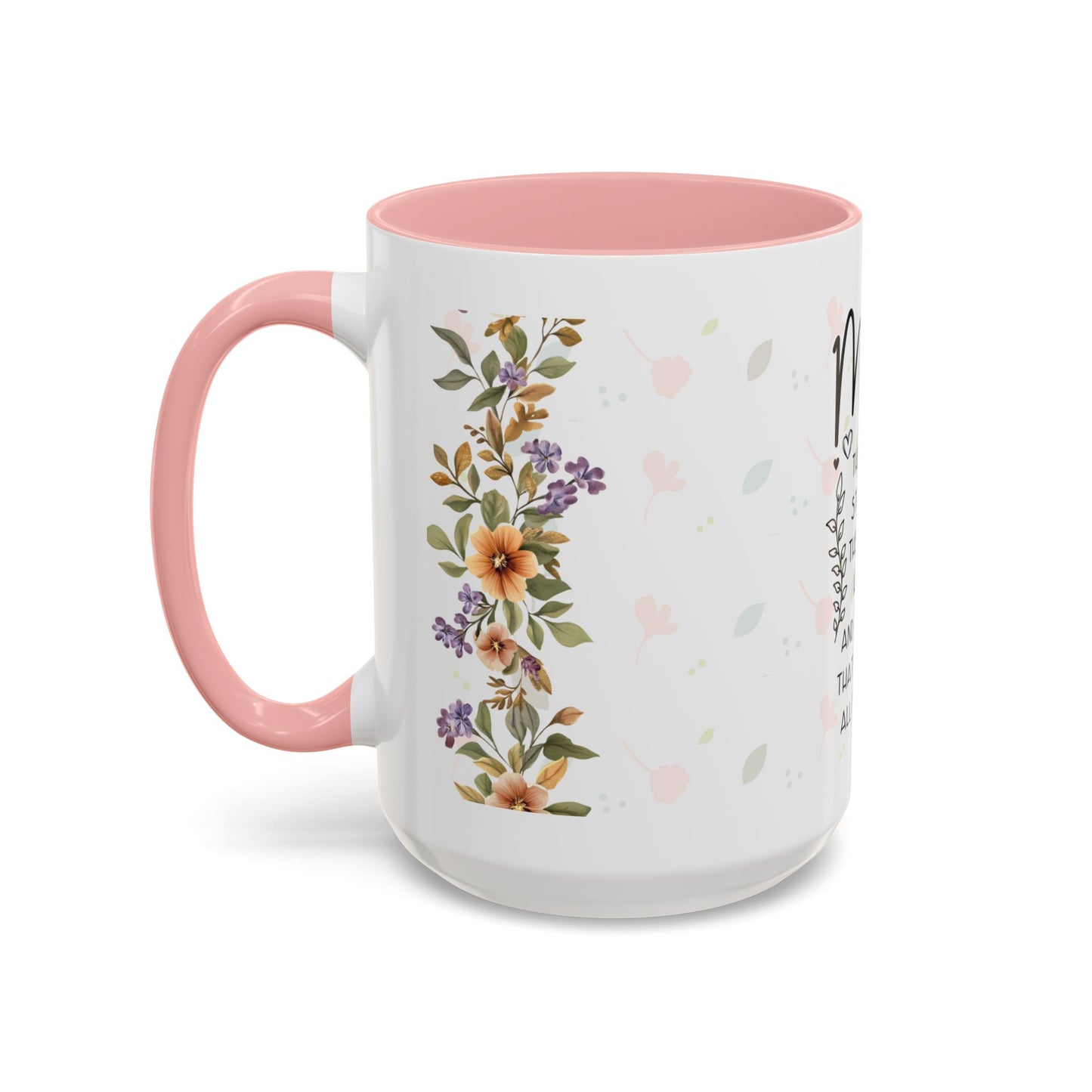 Mom Floral Coffee Mug — "Mom: The Quiet Strength..." Sentimental Mother's Day Gift (11/15oz)