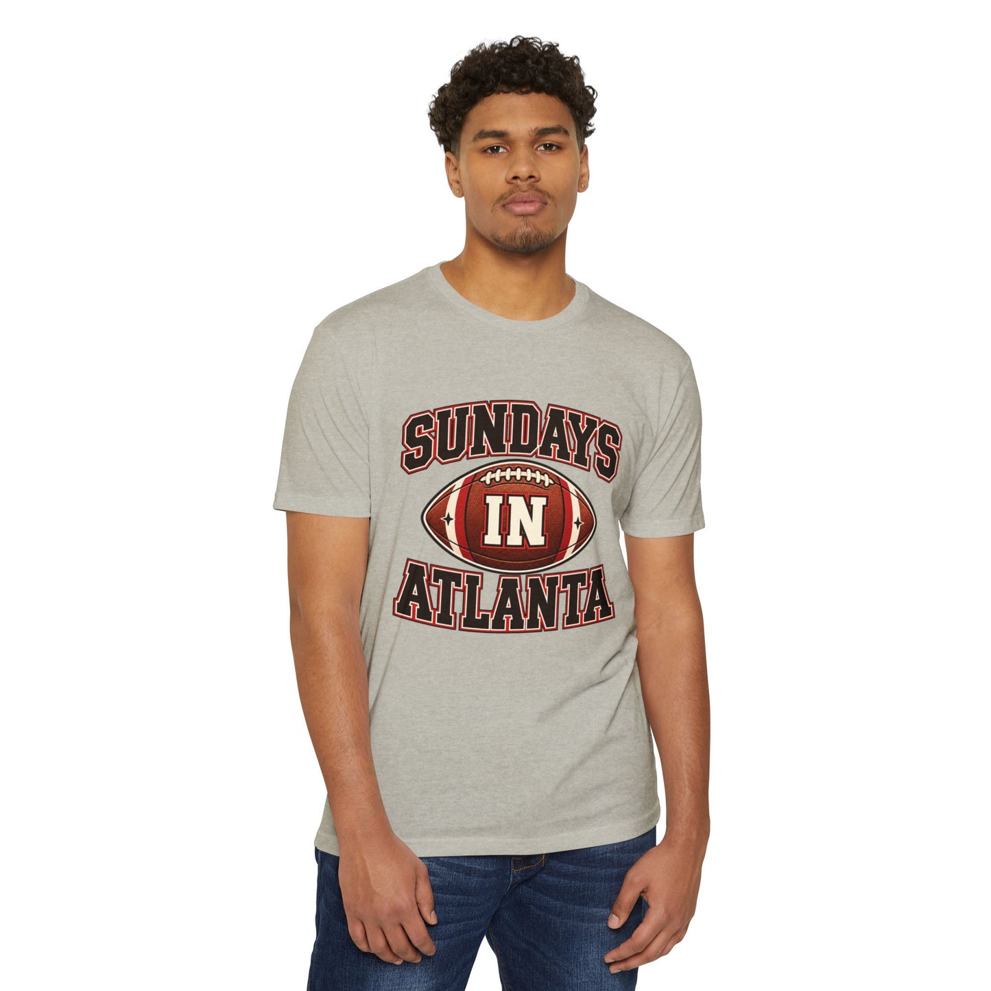 Sundays in Atlanta Football T-Shirt