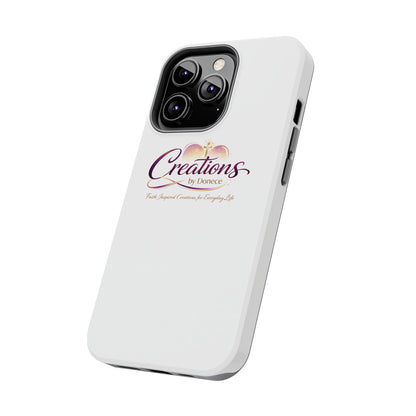Tough Phone Case - "Creations by Donece" Logo Protective Cover