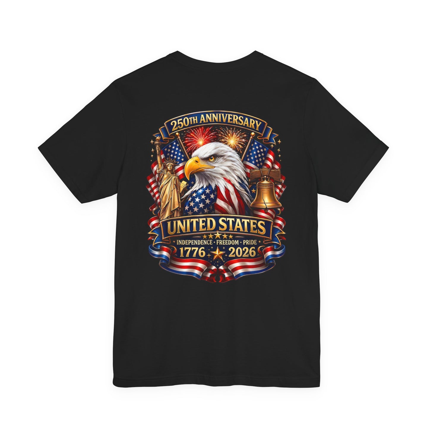 Independence 250th Eagle T-Shirt – United States 1776-2026 Centennial Graphic Tee