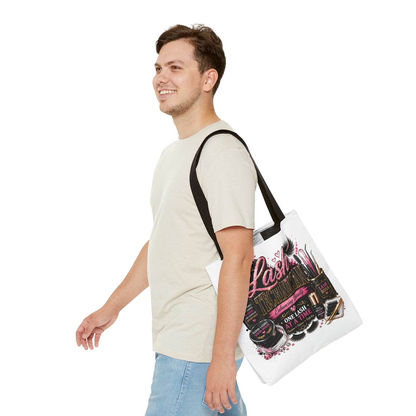 Lash Technician Tote Bag – 'One Lash at a Time' Beauty Cosmetics Canvas Tote