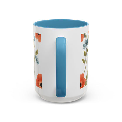 She Held My Hand Forever Floral Coffee Mug