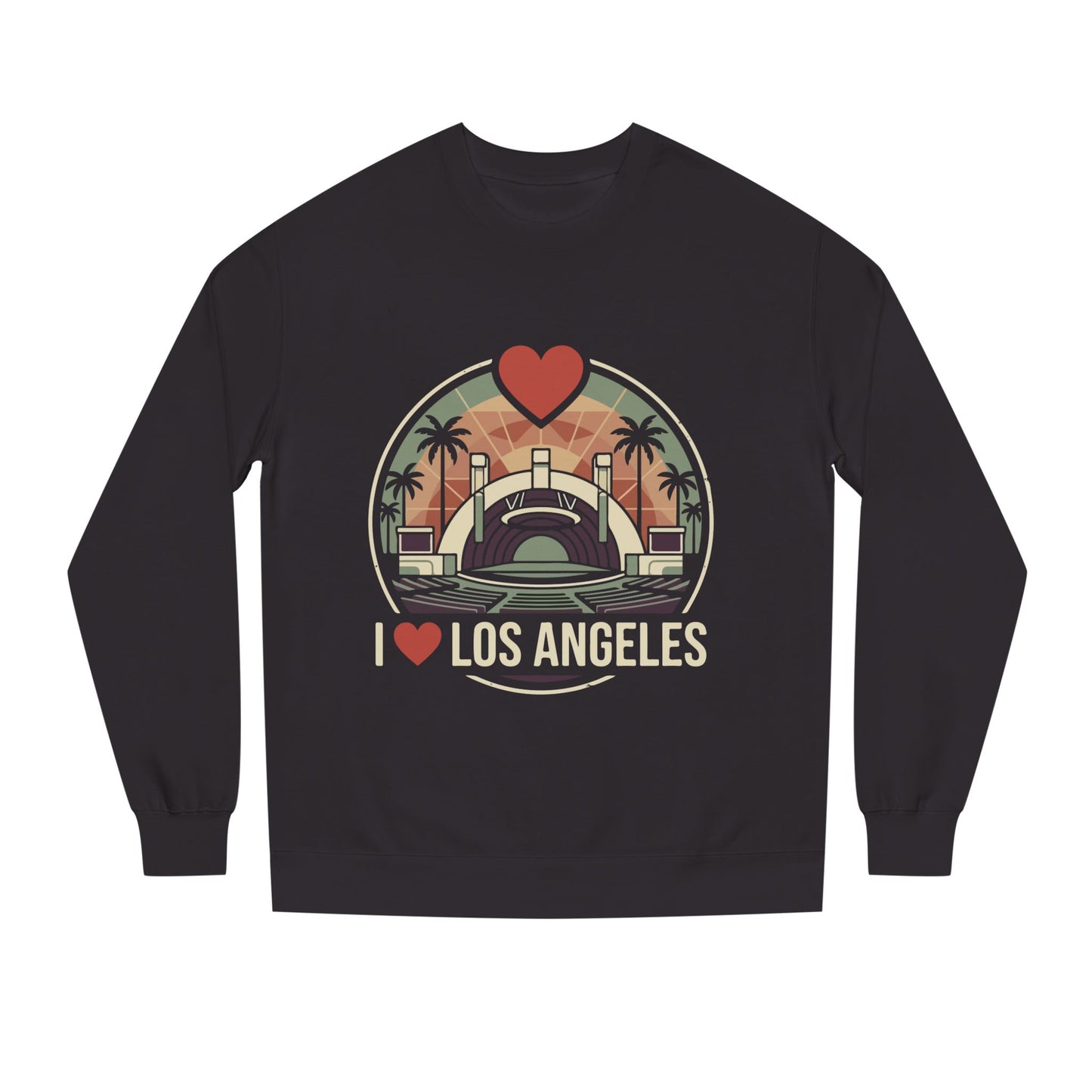 Los Angeles Crewneck Sweatshirt – I  Los Angeles Retro Cityscape