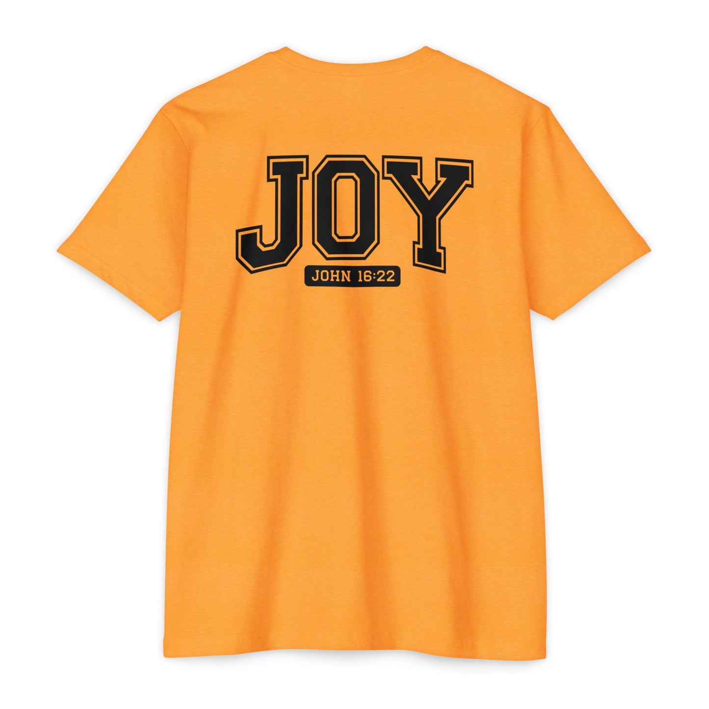 Joy T-Shirt – Christian Scripture John 16:22 College-Style Tee