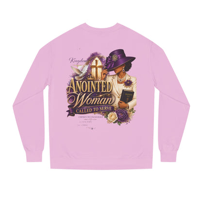 Anointed Woman Crewneck Sweatshirt — Called to Serve Gospel Graphic