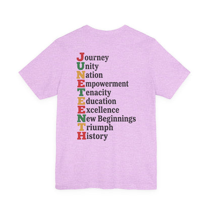 Juneteenth Acrostic T-Shirt — Journey, Unity, Empowerment Tee