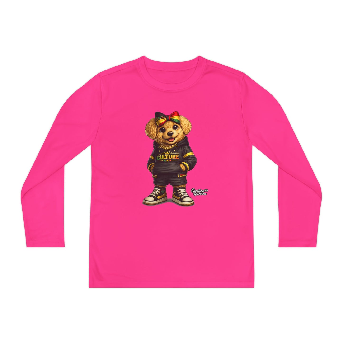 Kids Teddy Bear Graphic Long Sleeve Tee — 'Future' Hoodie Design
