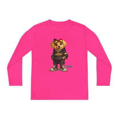 Kids Teddy Bear Graphic Long Sleeve Tee — 'Future' Hoodie Design