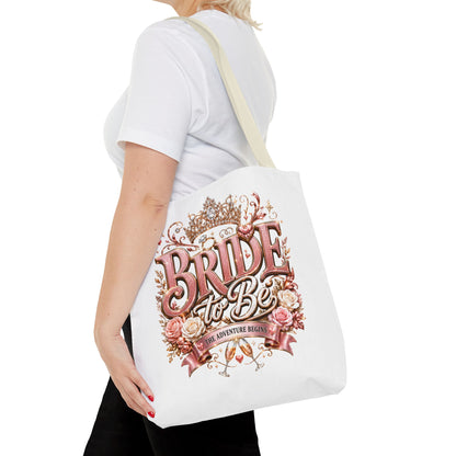 Bride-to-Be Floral Tote Bag - Bachelorette Gift & Bridal Shower Accessory
