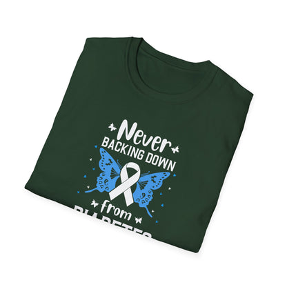 "Never Backing Down from Diabetes"  T-Shirt