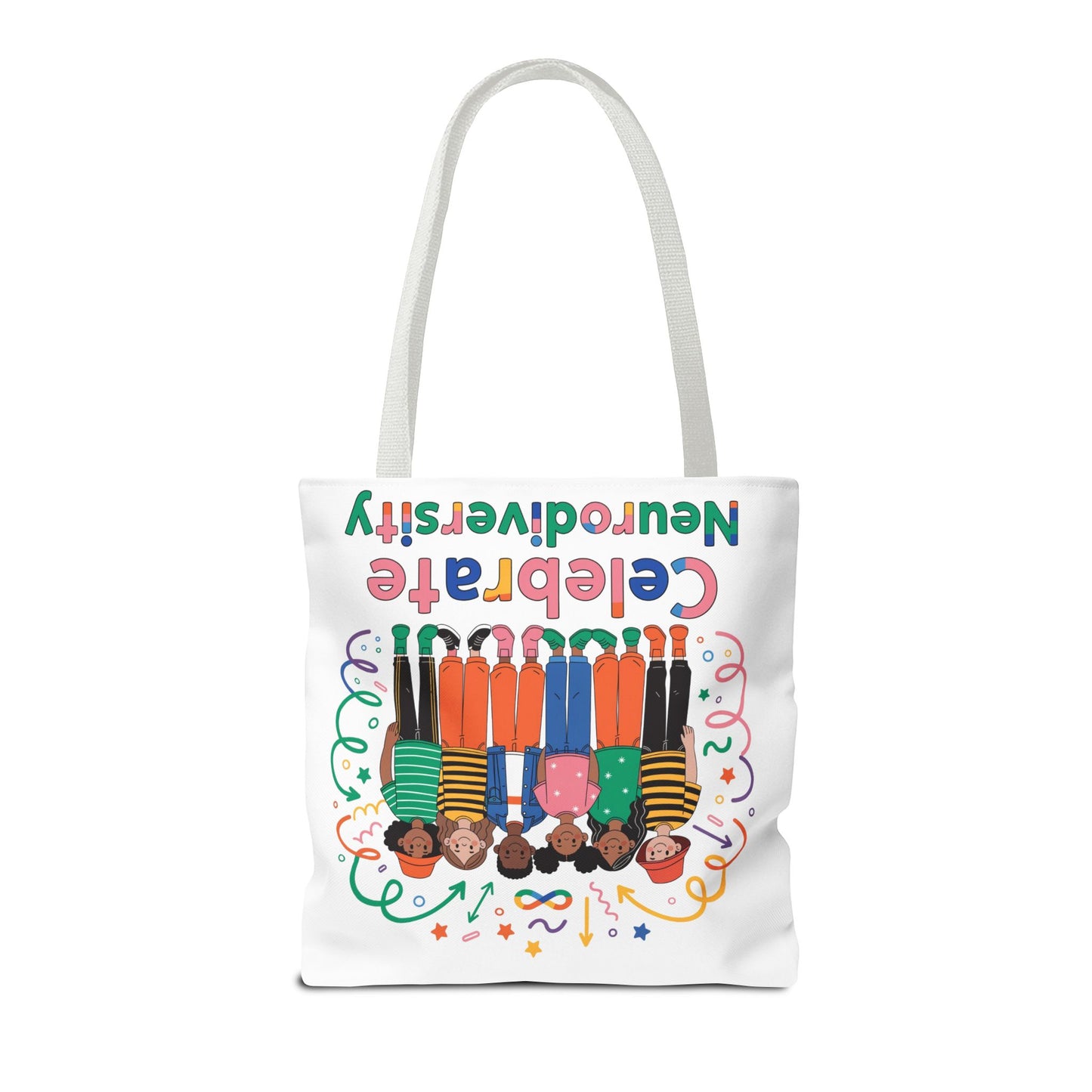 Celebrate Neurodiversity Tote Bag — Inclusive Pride Reusable Shopper