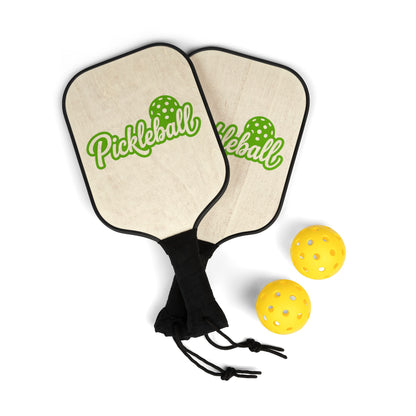 Pickleball Paddle Set – Lightweight Pickleball Kit with 'Pickleball' Logo & 2 Balls