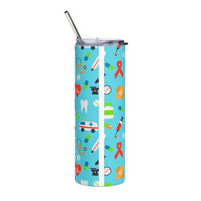 Medical Staff 20oz Stainless Steel Tumbler — Nurse & Healthcare Pattern