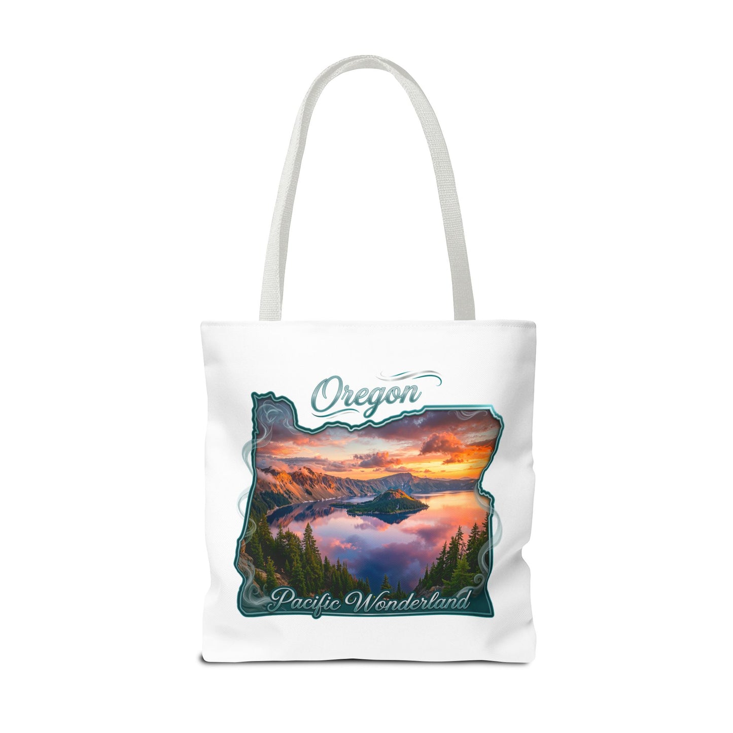 Oregon Scenic Tote Bag — 'Pacific Wonderland' Sunset Landscape Tote