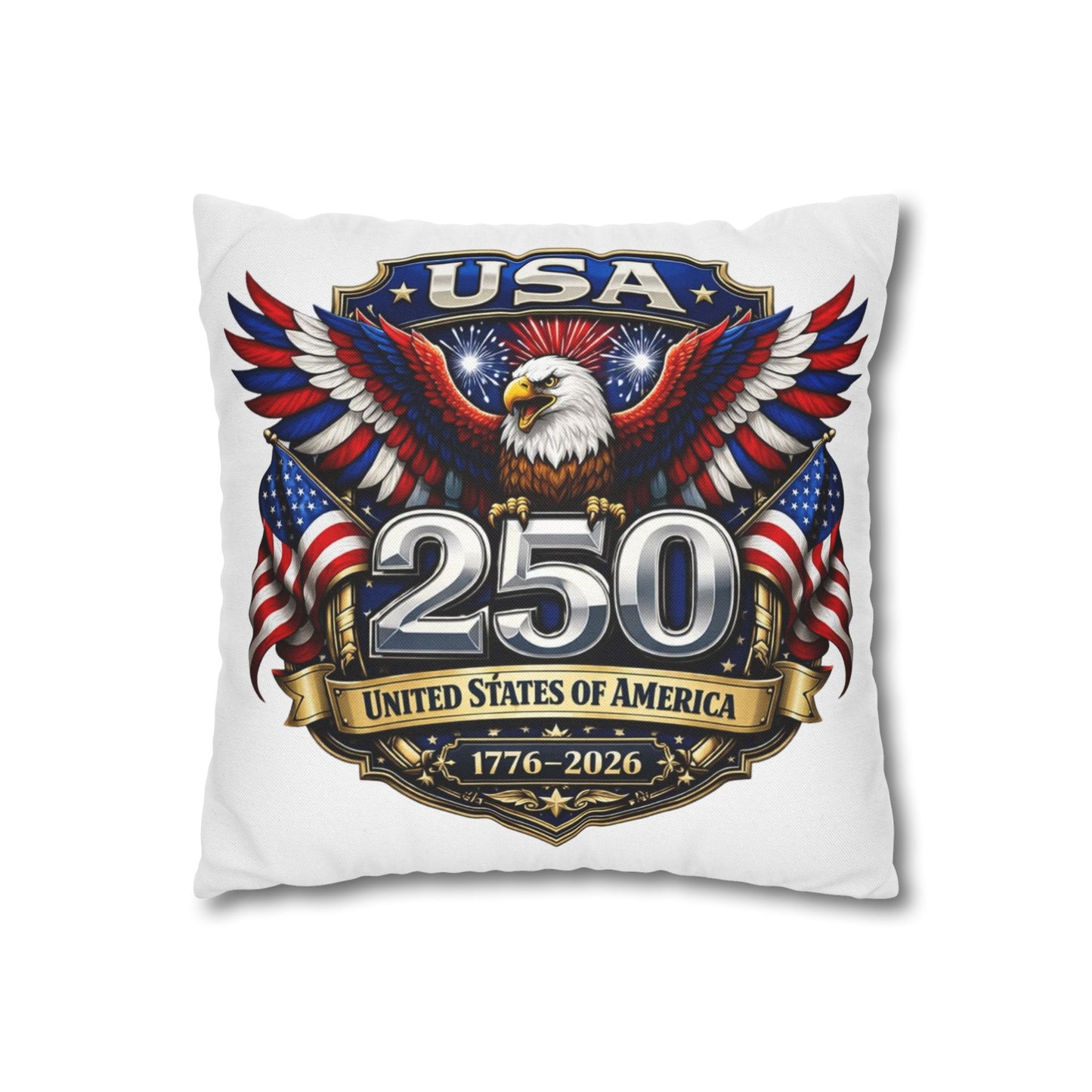 Spun Polyester Square Pillowcase