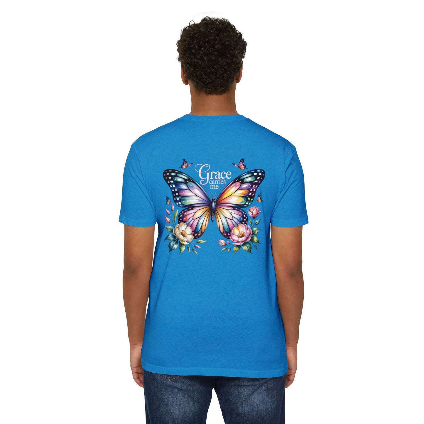 Grace Carries Me Butterfly T-Shirt