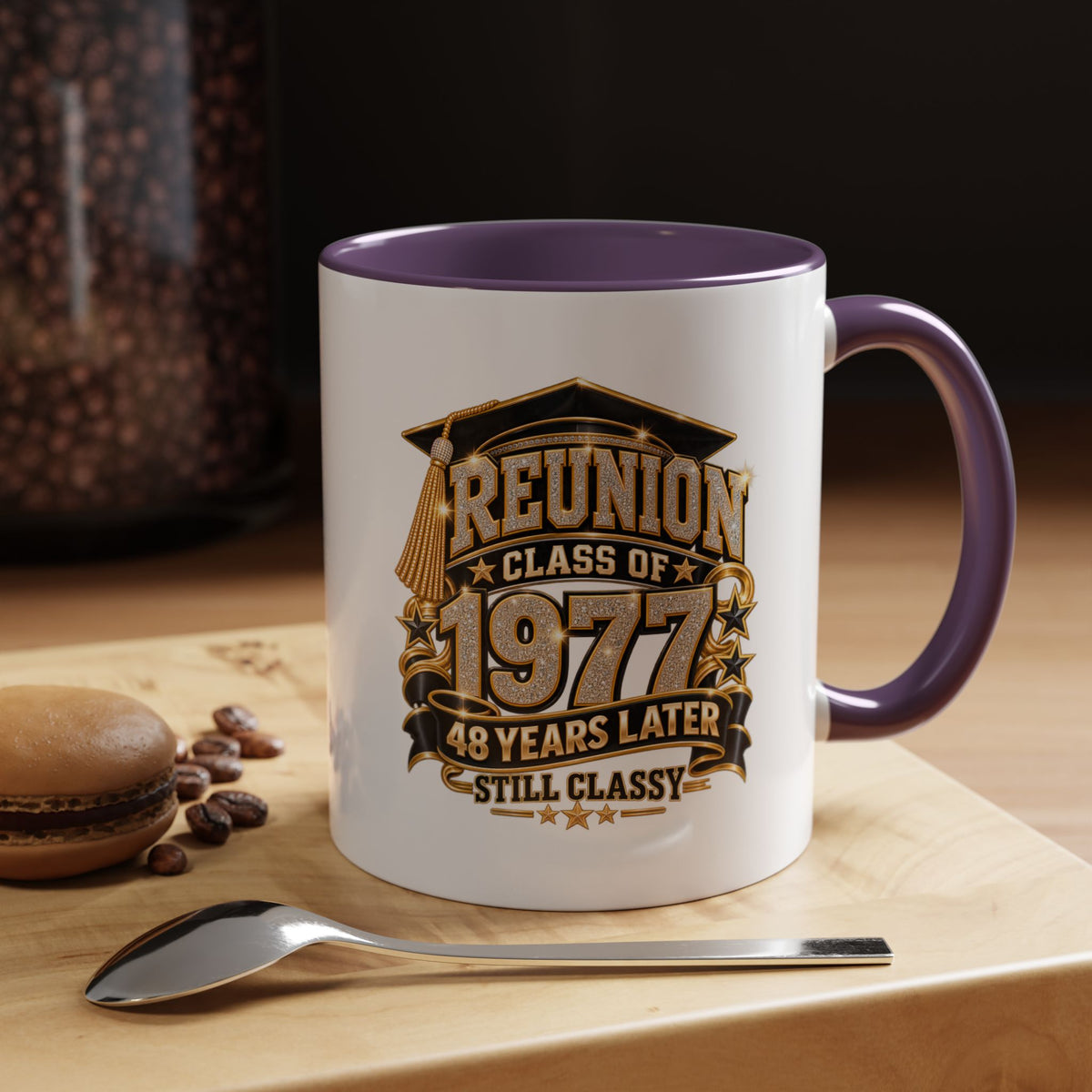 Reunion Class of 1977 Coffee Mug — 48 Years Later, Still Classy