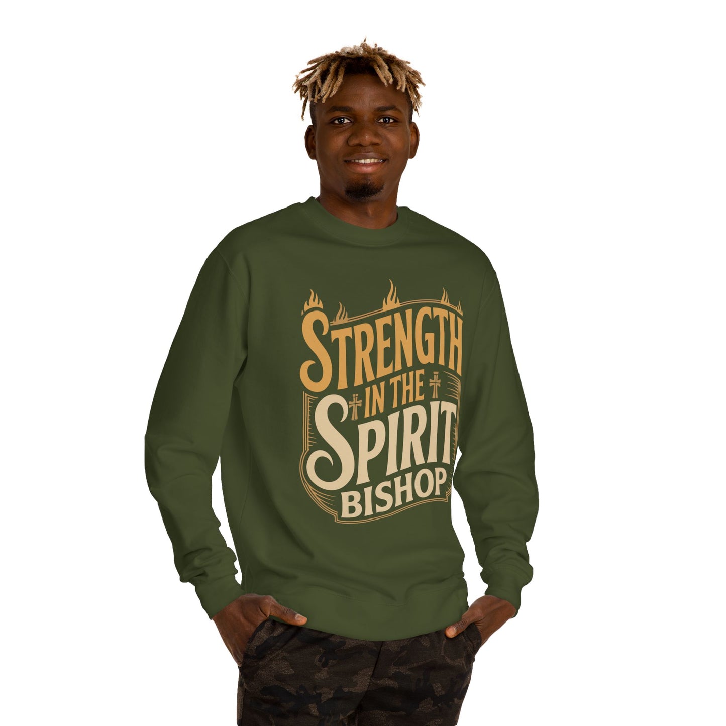 Strength in the Spirit Sweatshirt — Religious Inspirational Crewneck