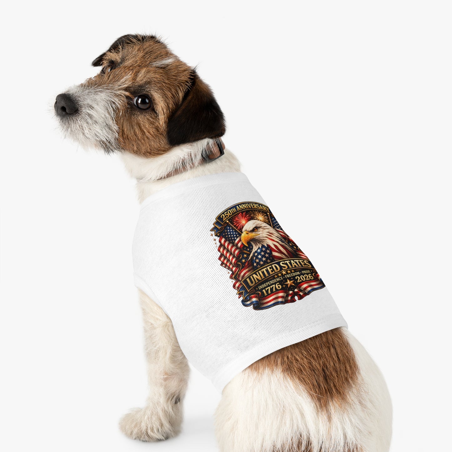 Patriotic Pet Tank — 250th United States Anniversary Eagle (1776–2026)