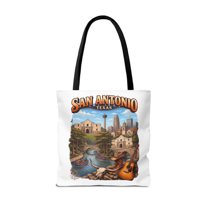 San Antonio Texas Tote Bag — Riverwalk Landmark Travel Souvenir