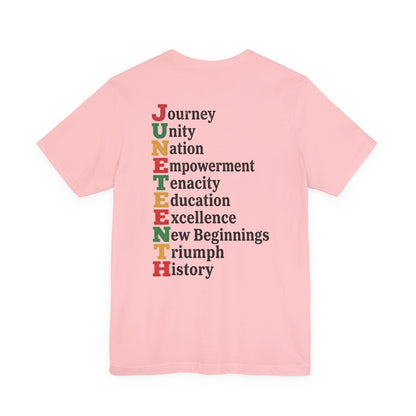 Juneteenth Acrostic T-Shirt — Journey, Unity, Empowerment Tee