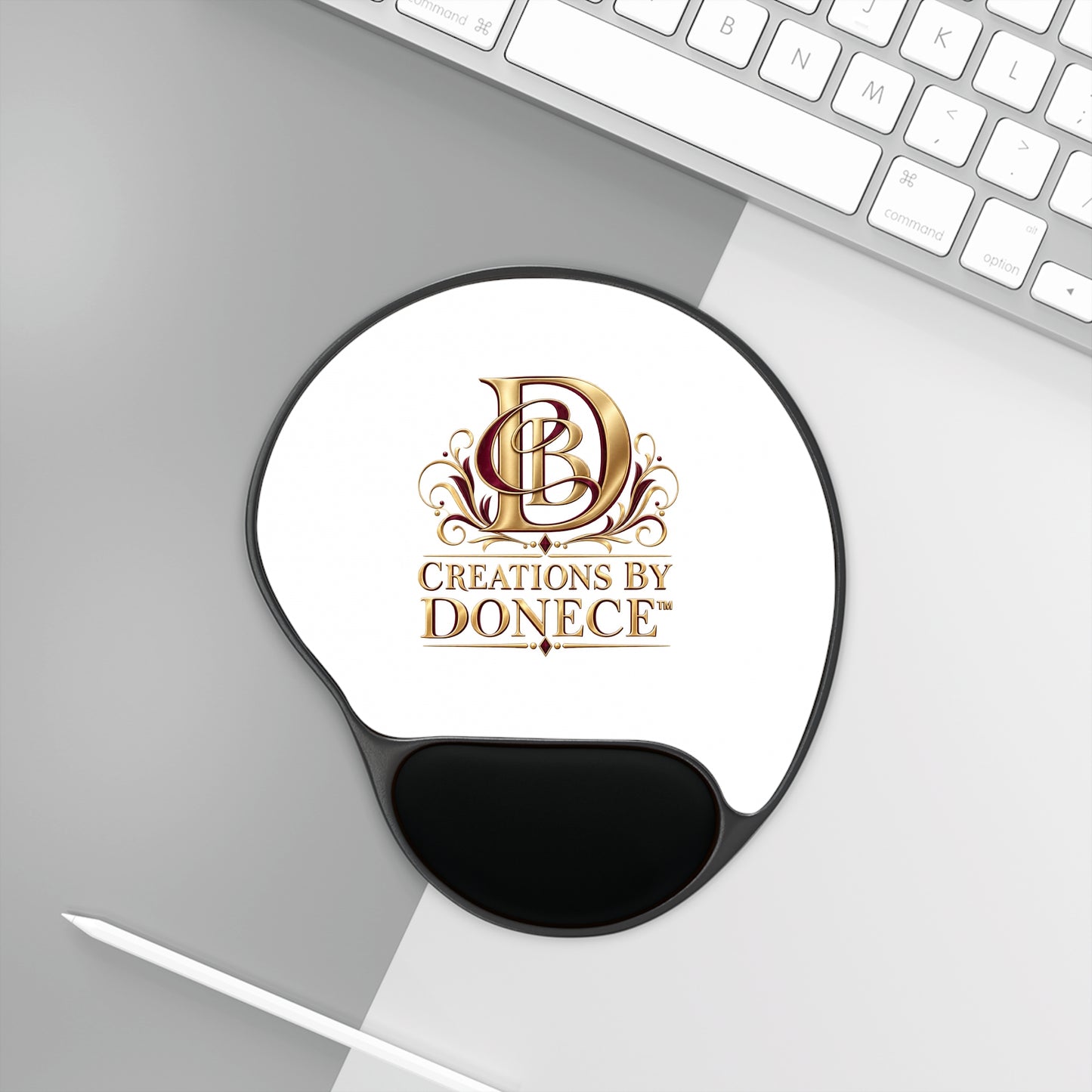 Creations By Donece Logo Ergonomic Mouse Pad with Wrist Rest