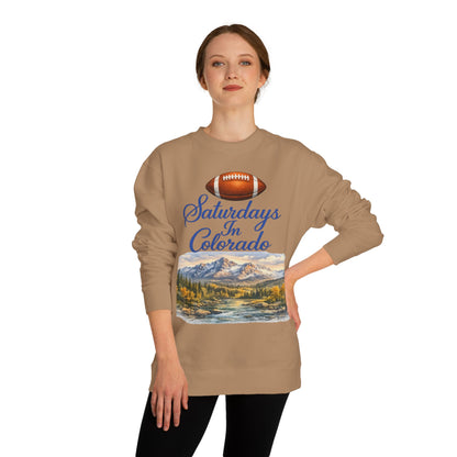 Saturdays in Colorado Sweatshirt — Mountain Football Scenic Crewneck
