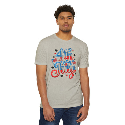 4th of July T-Shirt — Retro Patriotic Stars & Flags Tee