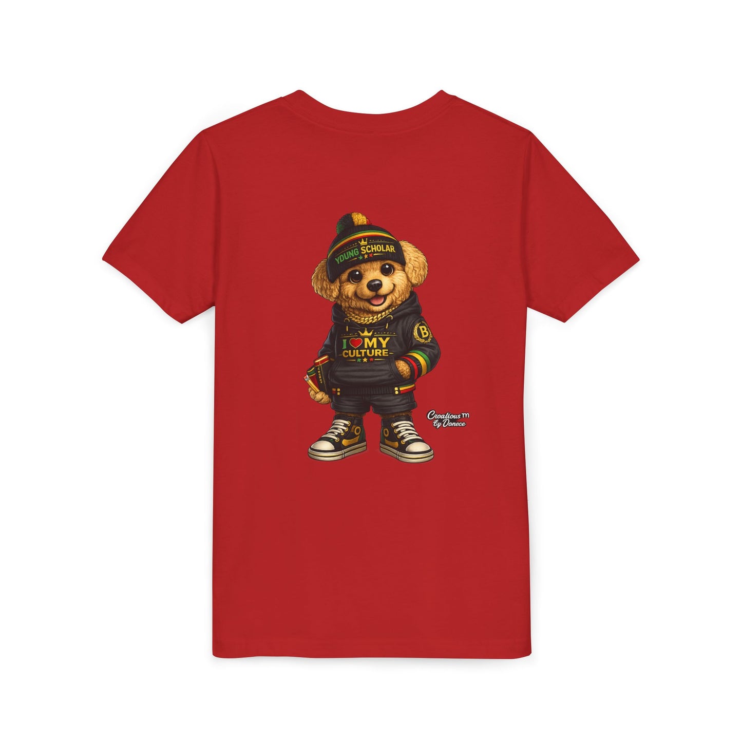 Youth Bear Graphic Tee – "I Love My Culture" Urban Streetwear