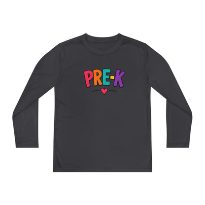 Pre-K Kids Long Sleeve Tee — Colorful Cute PreK Shirt for Preschoolers