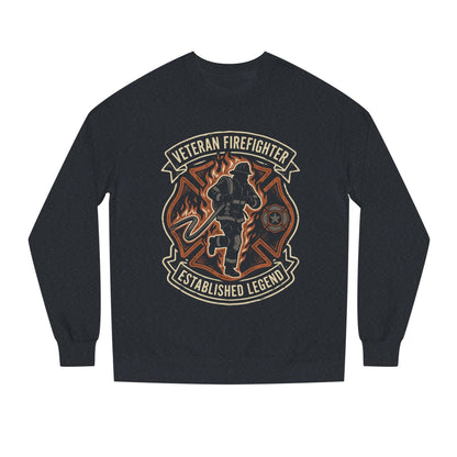 Veteran Firefighter Crewneck Sweatshirt - "Established Legend" Tribute