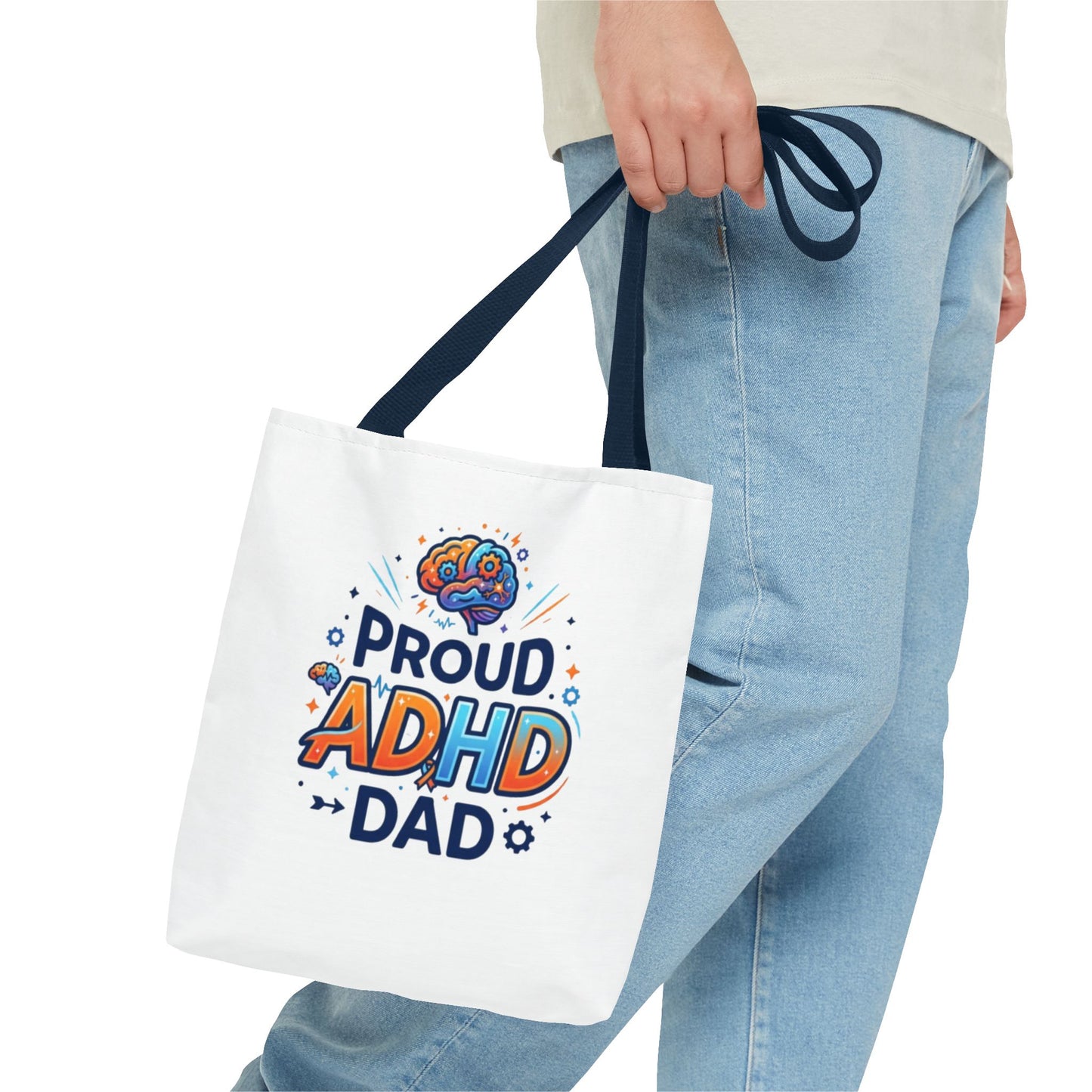 Proud ADHD Dad Tote Bag — Awareness Gift for Fathers