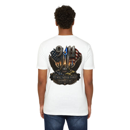 9/11 Memorial T-Shirt — "We Will Never Forget" Tribute Tee