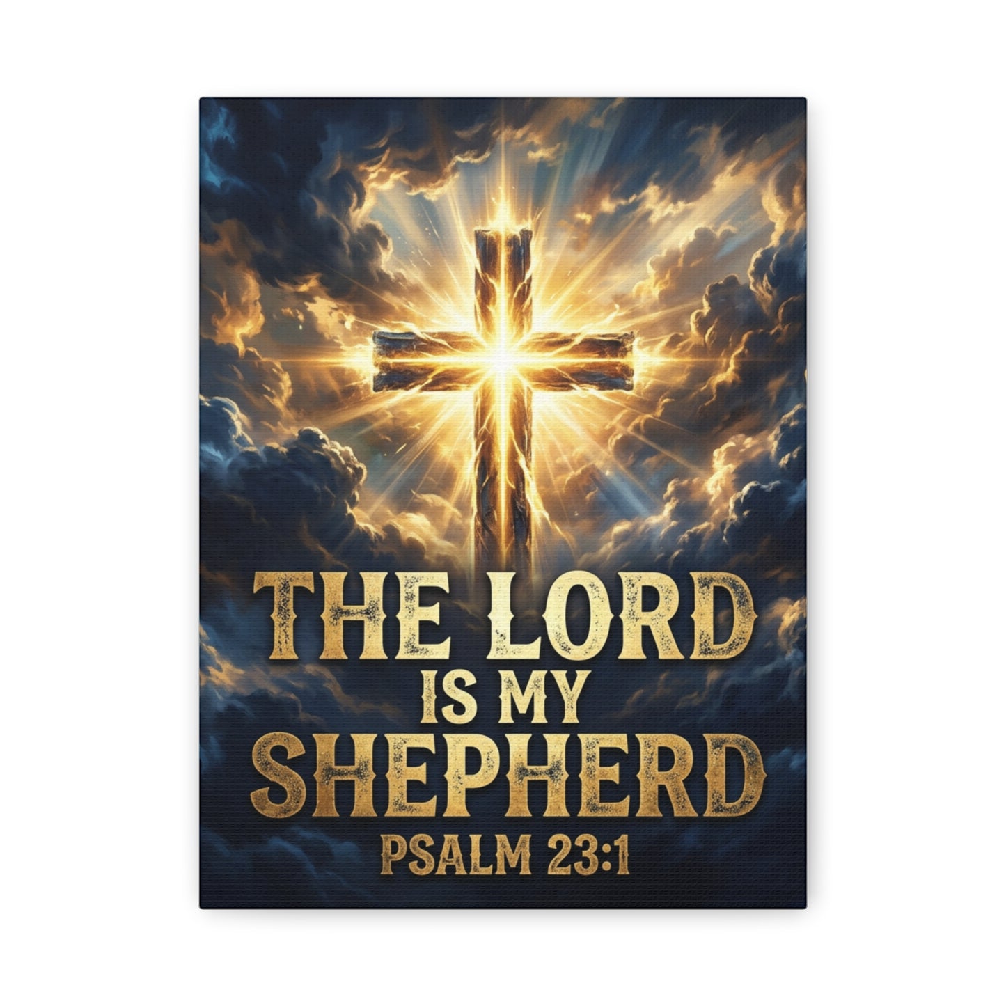 The Lord Is My Shepherd  - Psalm 23:1 Canvas Wall Art