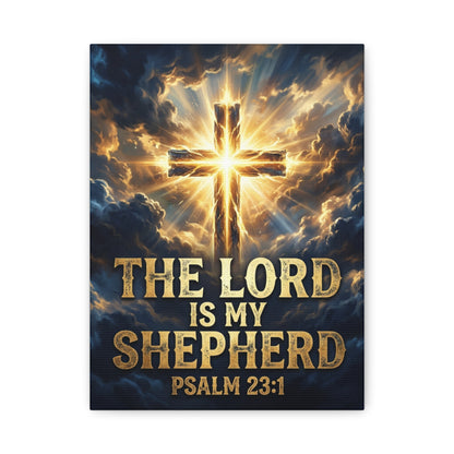 The Lord Is My Shepherd  - Psalm 23:1 Canvas Wall Art